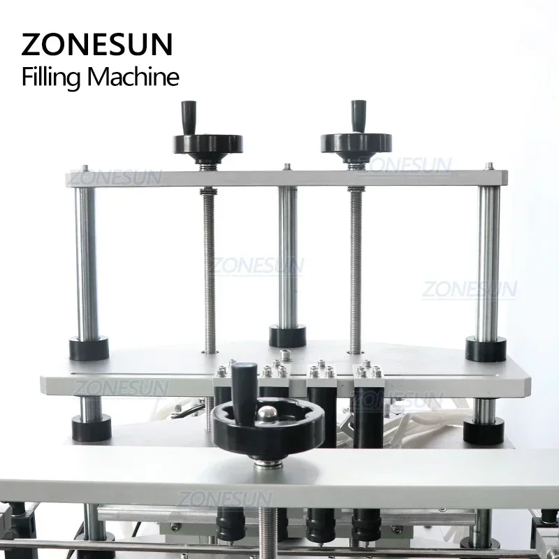 ZONESUN ZS-YTZL4A enchimento automático de líquido a vácuo de quatro cabeças para pequenas garrafas de cosméticos e perfume