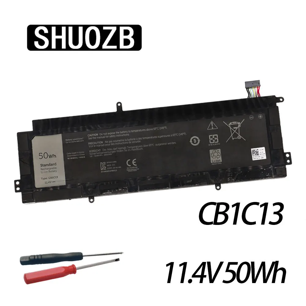 

SHUOZB CB1C13 Аккумулятор для ноутбука Dell Chromebook 11 1132N 01132N Планшет 11,4 В 50 Втч 4336 мАч Бесплатные инструменты