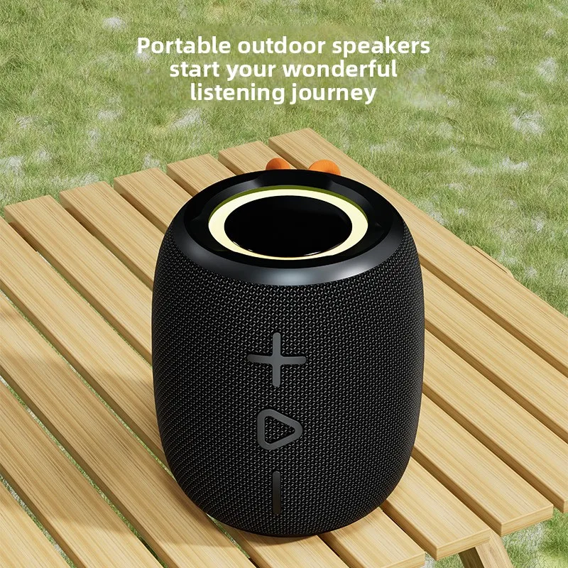 

Wireless Bluetooth Speaker, Outdoor Ambiance, Portable Colorful Light Effect Subwoofer Sports Bluetooth Mini Speaker