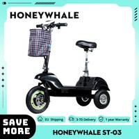 HONEYWHALE ST-03 Three-wheeled Electric Scooter 900W Motor 54.6V 13Ah Battery 12“ Tire, 30km/h Max Speed 38km Range, Disc Brake