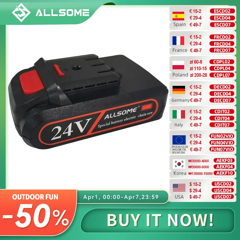 24V Battery for Electric Chainsaw