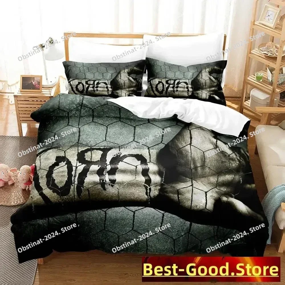 

2023 Korn rock Bedding Set Printed Bed Set With Pillowcase Bed Duvet Cover Soft Single Double Queen Super King Size Bedroom