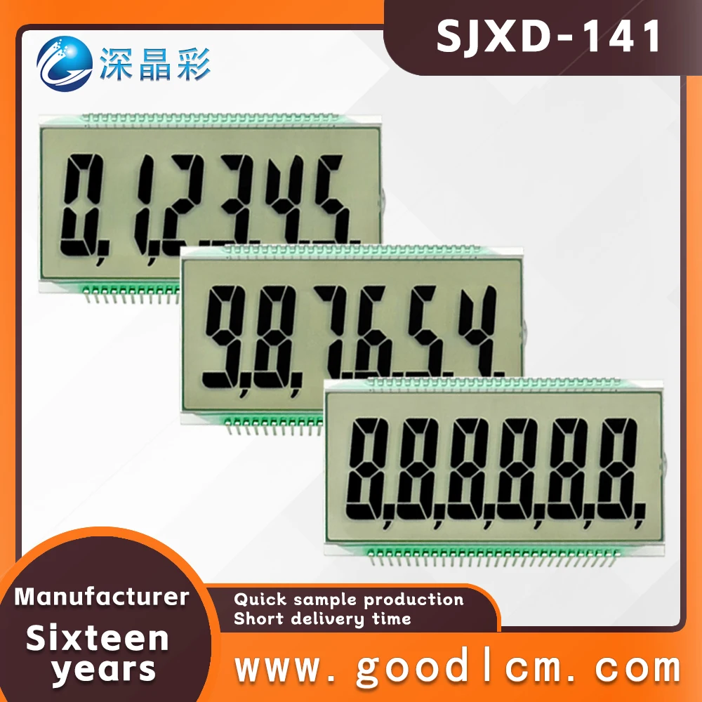 

Custom LCD screen segement display HTN positive 3.3v no controller no backlight lcd 7 monochrome custom segment lcd display