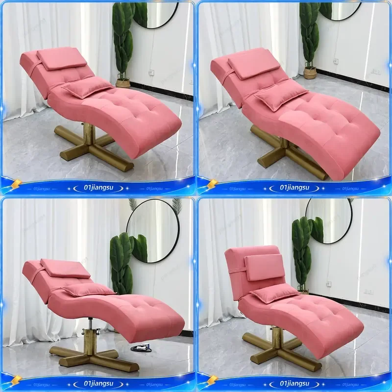 Adjustable Facial Bed Beauty Salon SPA Table with Headrest Home Hydrotherapy Skincare Chair Eyelash Extension Body Treatment