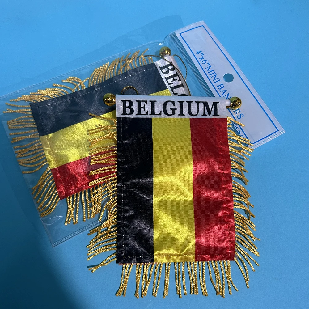 SKY FLAG bandera Bélgica para coche, poliéster impresa ambos lados - imagen 2