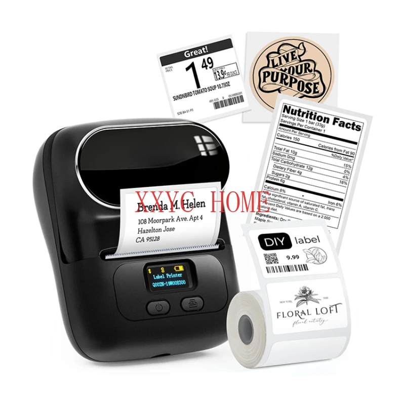 

Upgraded Label Printer M110 Barcode Printer Blue tooth Portable Thermal