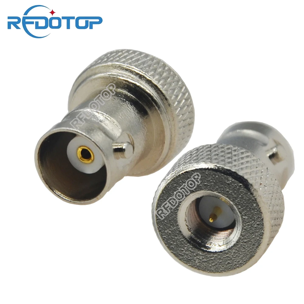 2PCS SMA Male Plug to Q9 BNC Female Connector for Walkie-talkie Hand Station Coaxial RF Fast Delivery Q9 BNC-K to SMA-J Adapter