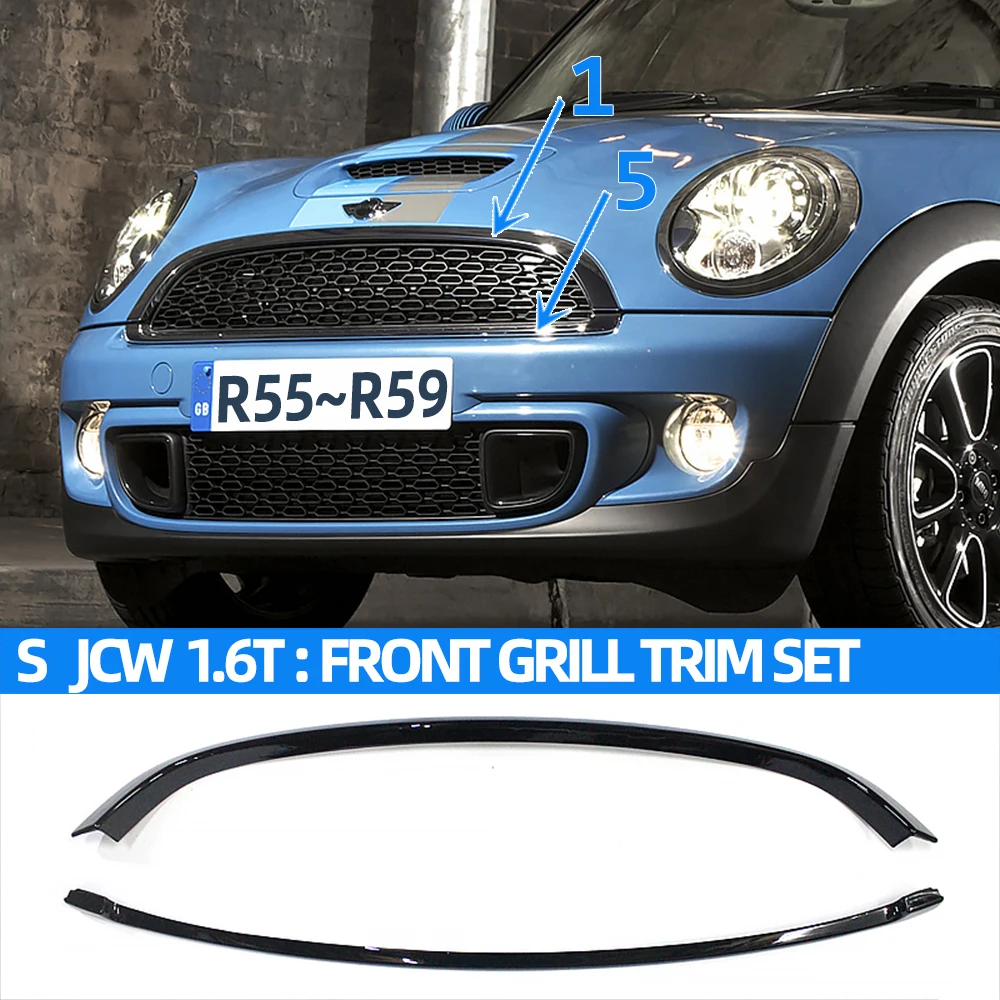 Brand New ABS Plastic Replacement Stick On Type Front Grill Trim Mesh For Mini Cooper R50 R52 R53 R55 R56 R57 R58 R59 LCI Car