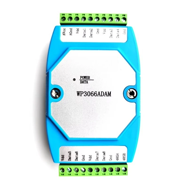 8 Channel Input Temperature Sensor DS18B20 Module RS485 RTU MODBUS WP3066ADAM Industrial Temperature Monitoring Accessory
