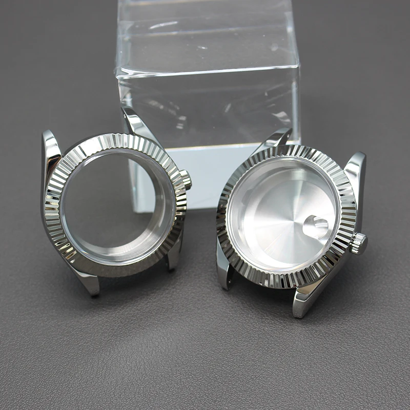 36mm 40mm Men's Watch Case Parts Sapphire Glass 28.5mm Dial For NH34 NH35 NH36 NH38 Miyota 8215 Movement Day Date Accessories