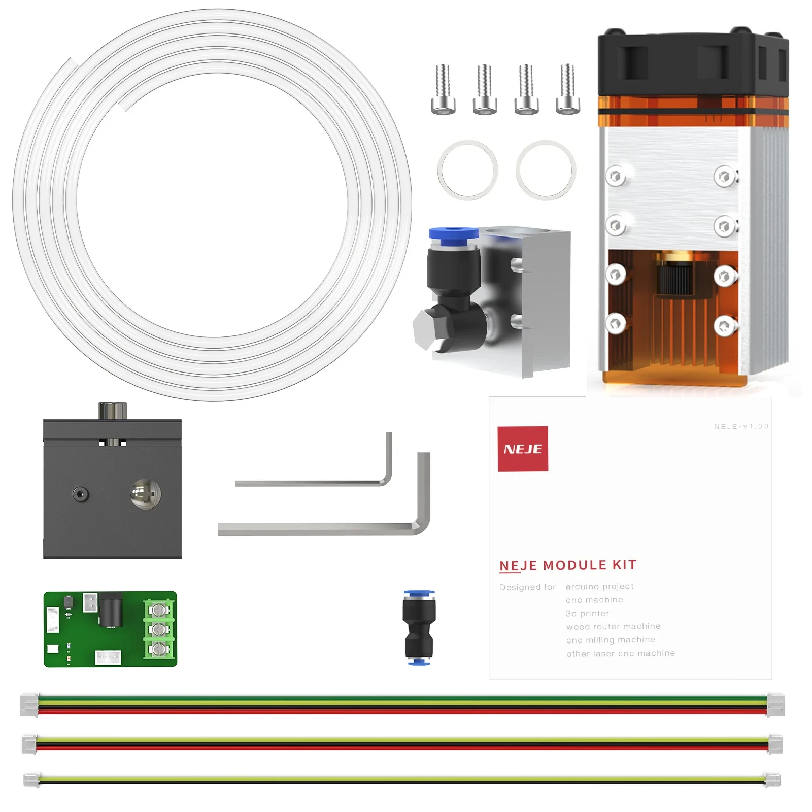 For Hot sale NEJE A40630 7.5W 445nm CNC Laser Engraving Module Kit Engraver Head