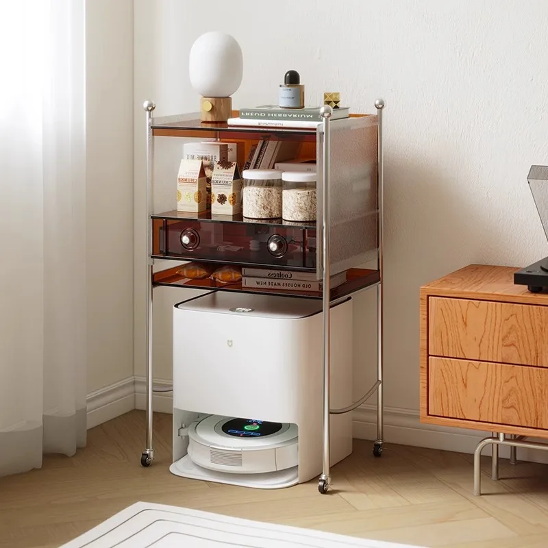 Шкаф для хранения с полкой, съемный диван для гостиной, акриловый небольшой боковой шкаф