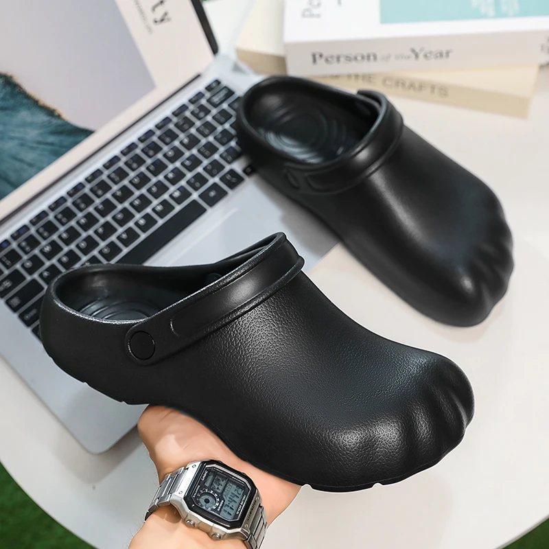 قبيح لطيف فاصل أصابع القدم النعال رجل إيفا الصنادل عدم الانزلاق في الهواء الطلق الشرائح مكتنزة مصمم مستوحاة الصيف الأحذية حجم كبير 47 #1