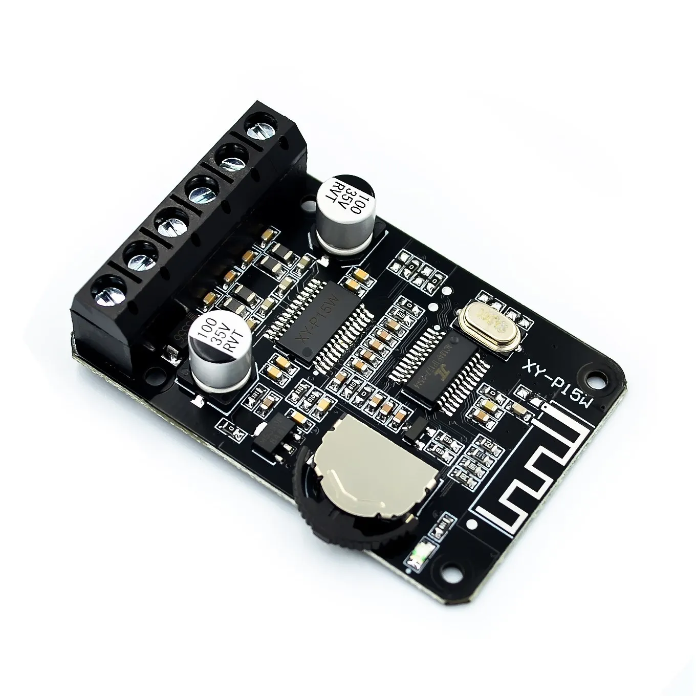 10W/15W/20W Stereo Bluetooth Amplifier Board 12V/24V High Power Digital Amplifier Module XY-P15W