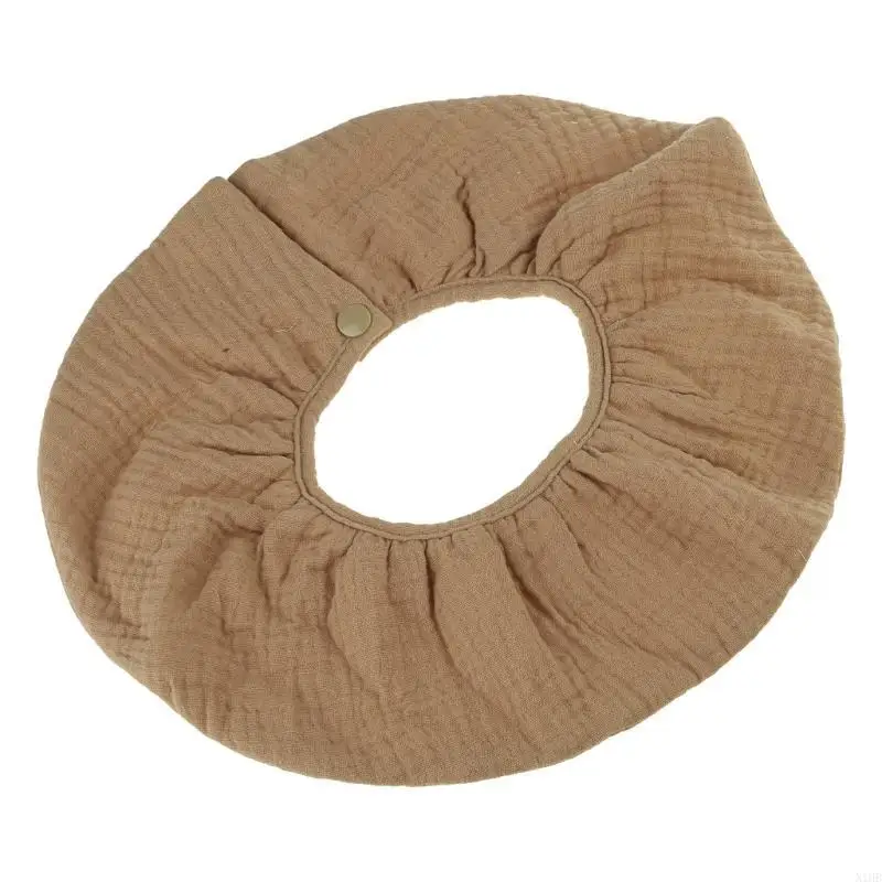 

N1HB Soft Baby Bib 6 Layer Saliva Towel Breathable 360 Degree Rotating Burp Cloths Strong Absorbent Nursing Bibs for Toddlers