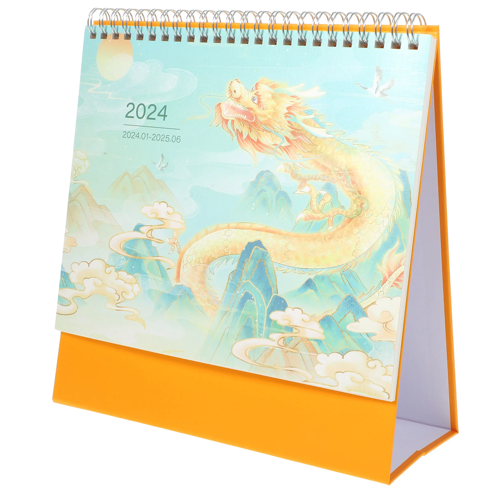 

2024 Desk Plan Book A5 Dragon Year Vertical Flip Calendars Office Home Use Schedule Flip Calendar For Desk Organizer