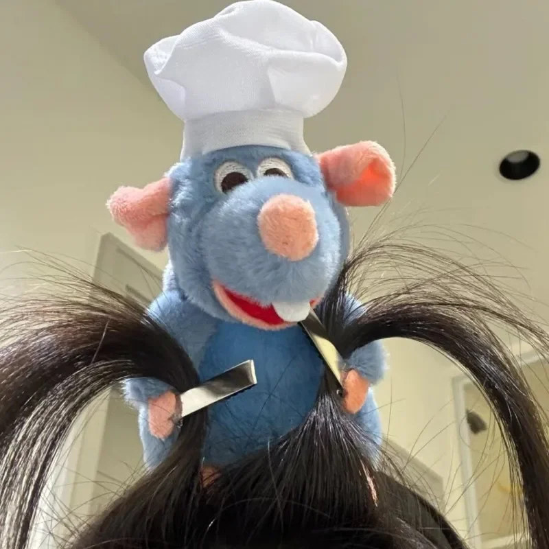 Ratatouille diadema de dibujos animados muñeca de peluche Anime Peripheral francés horquilla de ala ancha tocado de fotos Kawaii regalo de cumpleaños para niñas