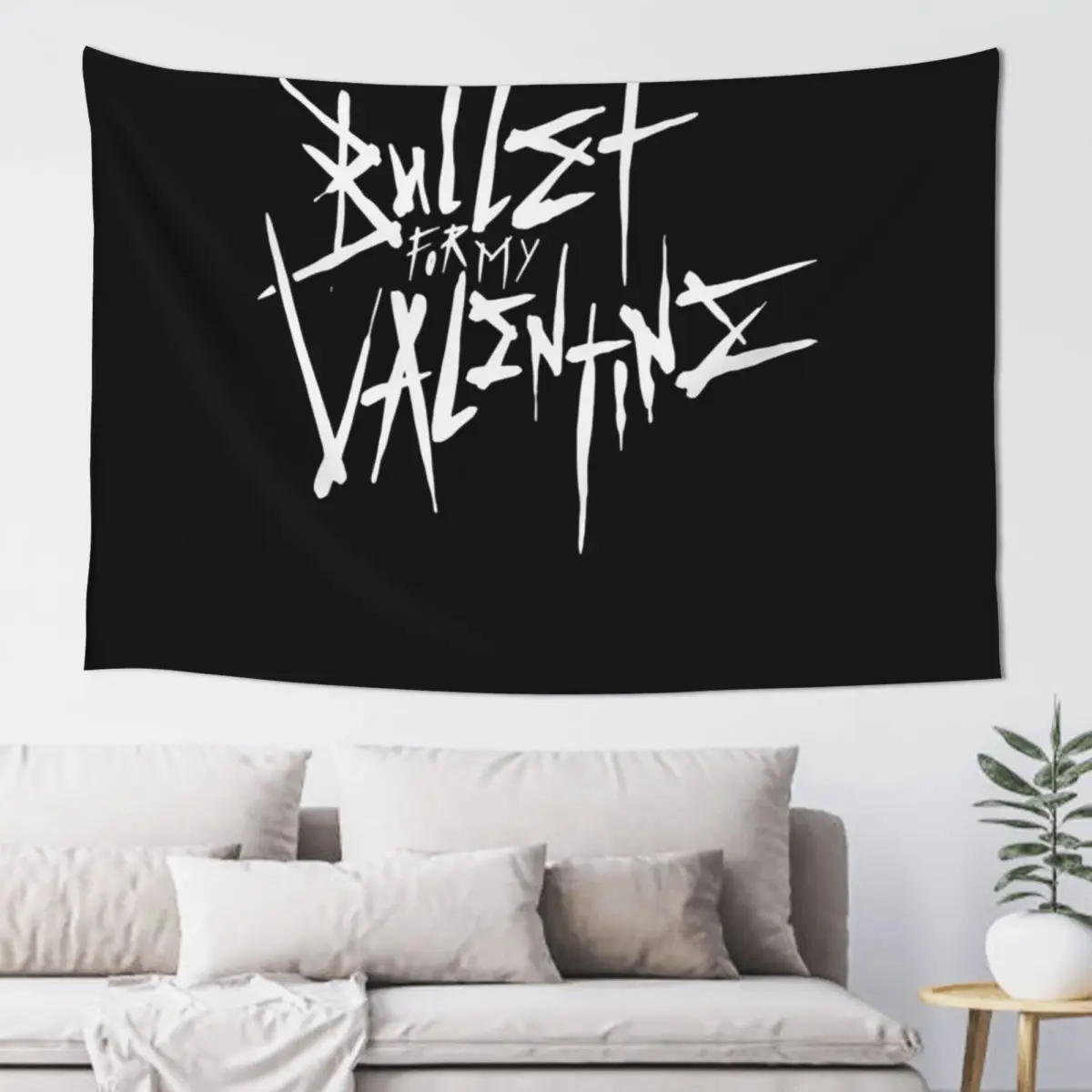 

HD Music Bullet-For-My-Valentine Video Tapestry Home Decorating Bedrooms Decorations Japanese Room Decor Tapestry