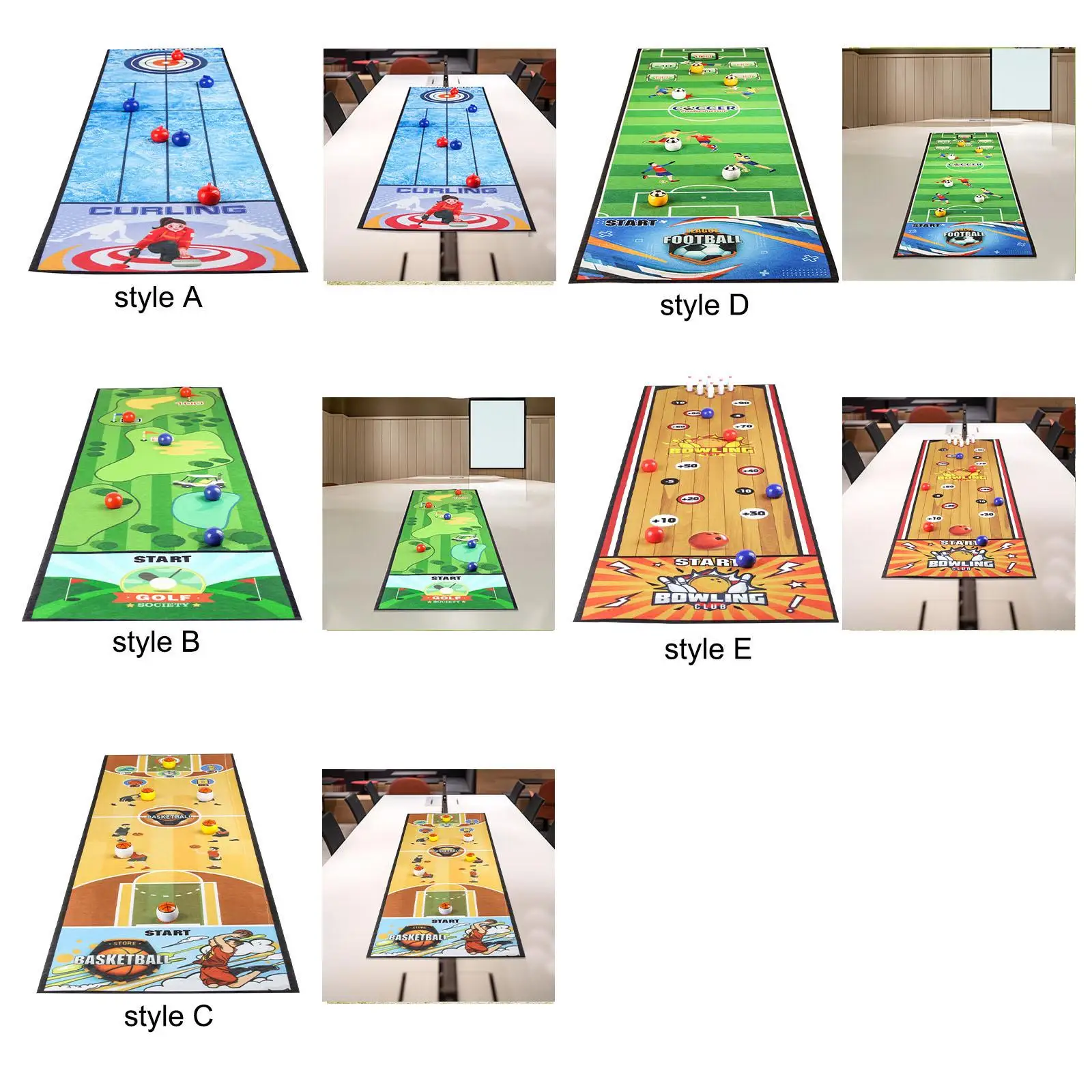 Tabletop Curling Game Interactive Portable Indoor Sports Game Educational Family Game for Travel Indoor Party Favors Game Night