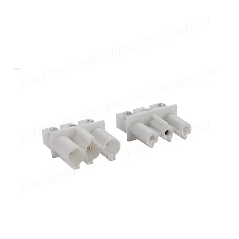 3-Pin Male and Female Pair Plug-in Terminal Plug-in Connector GST18 White Three-position Flat Copper Terminal