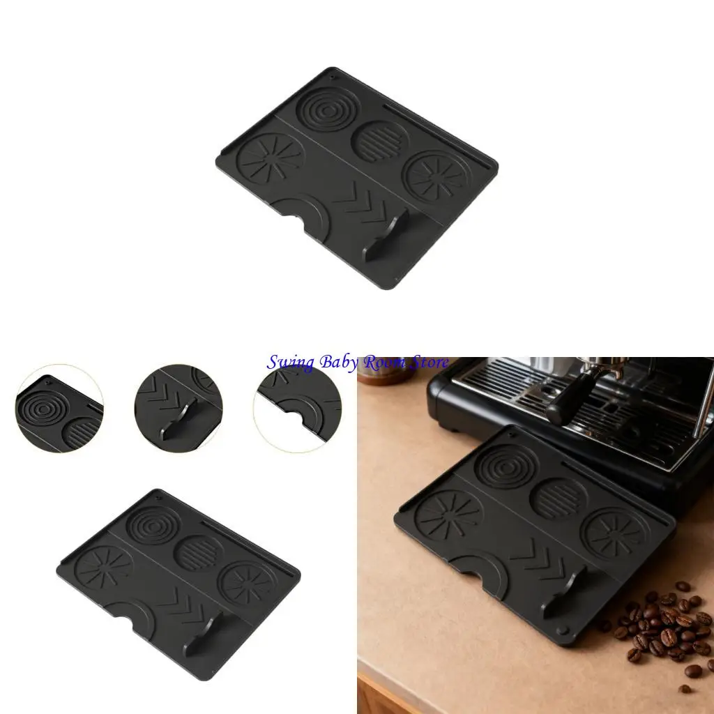 K1AD Silicone Coffee Mat Multifunctional Nonslip Mat Replacement for Coffee Station