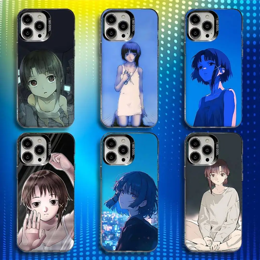 

S-Serial Experiments Lain Phone Case For iPhone 17,16,15,14,13,12,X,8,Pro,Max,Plus,E,SE4,Air,Mini IMD Matte Black