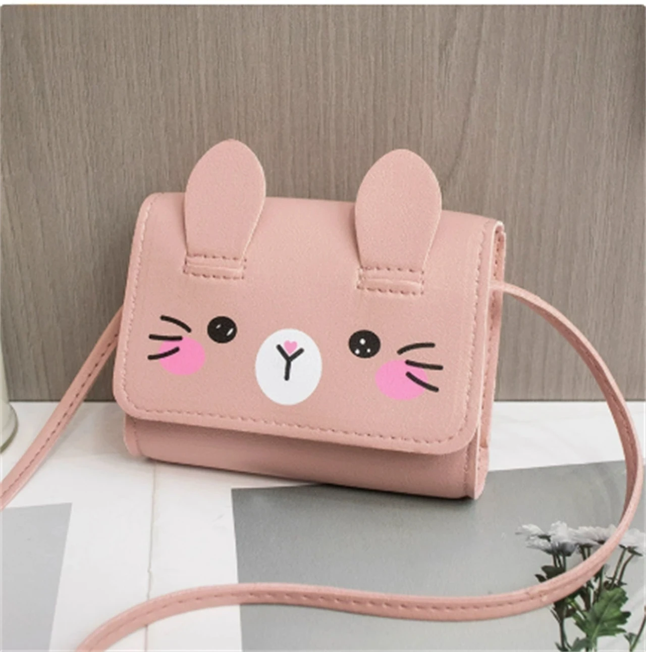 Children's Mini Handbags Hot Sale Princess Baby Girls PU Leather Small Shoulder Crossbody Bags Cute Kids Coin Purse