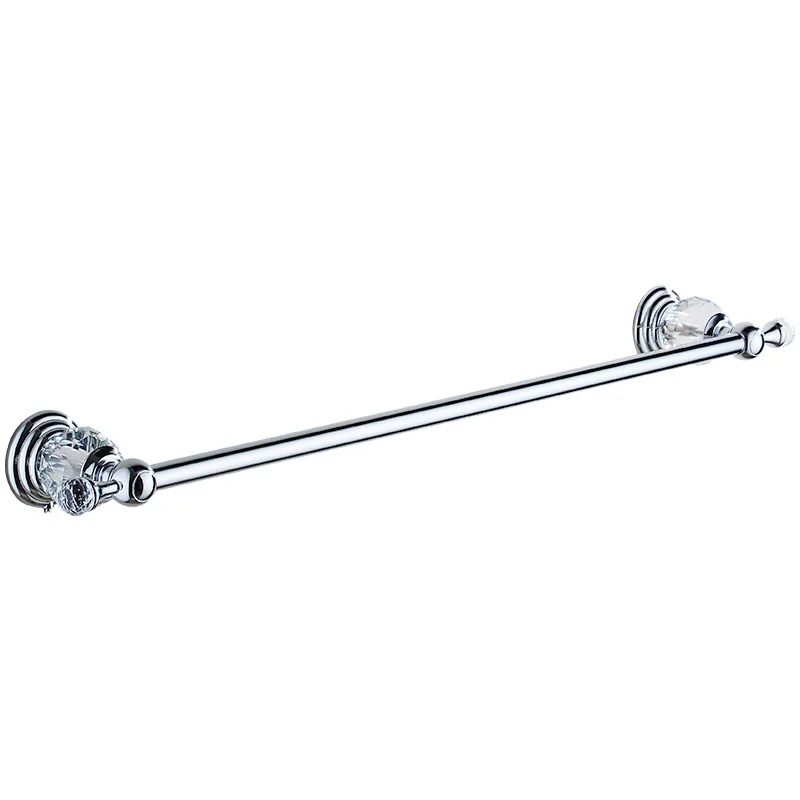 

60cm Bathroom Single Towel Bar Towel Rack Towel Holder Solid stainless steel Chrome Crystal Decoration Bathroom Accessories