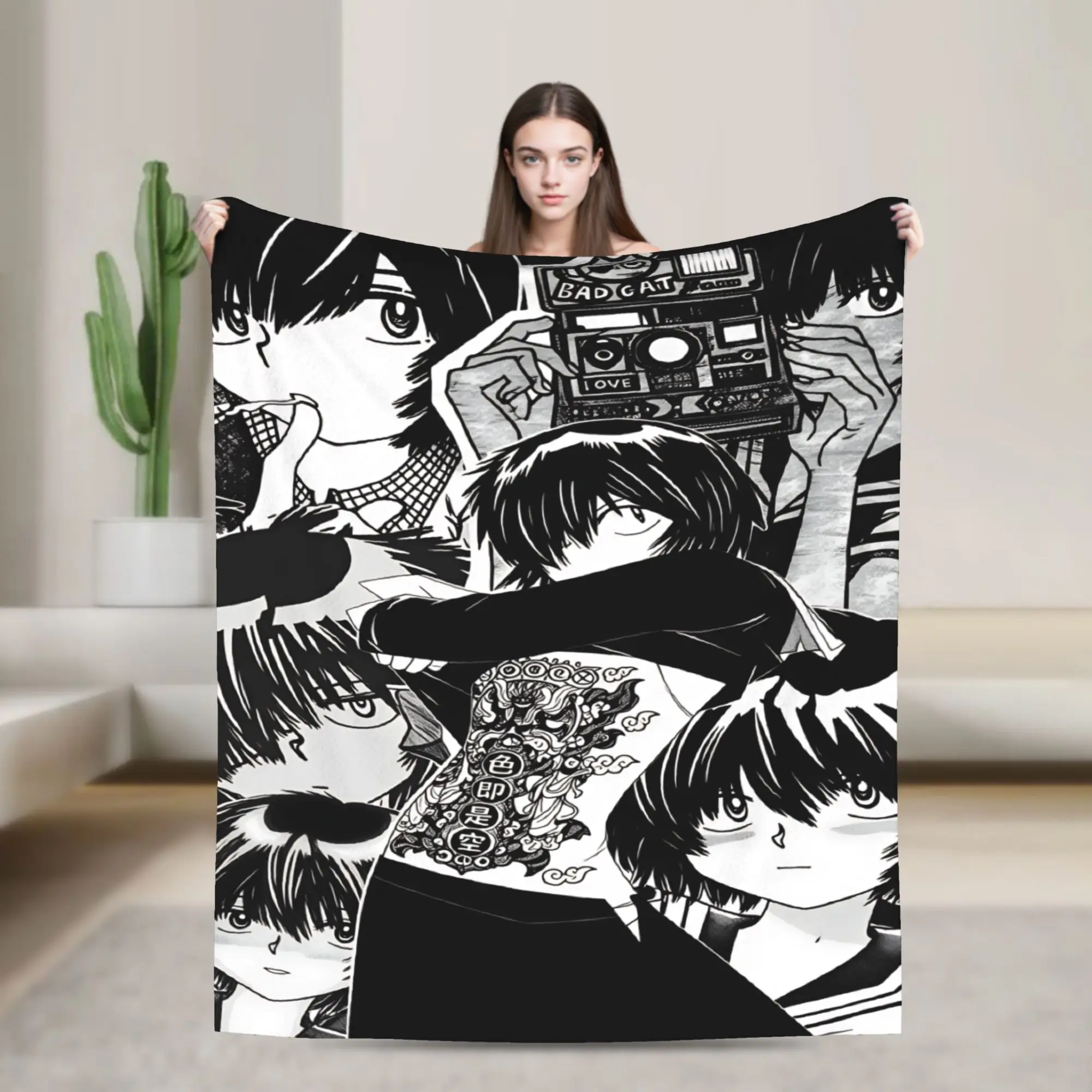 Anime Mysterious Girlfriend X Blankets Adults Child  Flannel Throw Blanket For Bedroom Super Soft Custom Quality Bedspread Gift