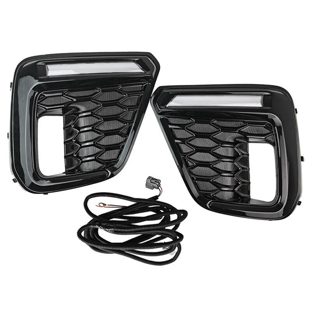 Para 2019-2021 carro led luz de circulação diurna sinal de volta drl lh rh