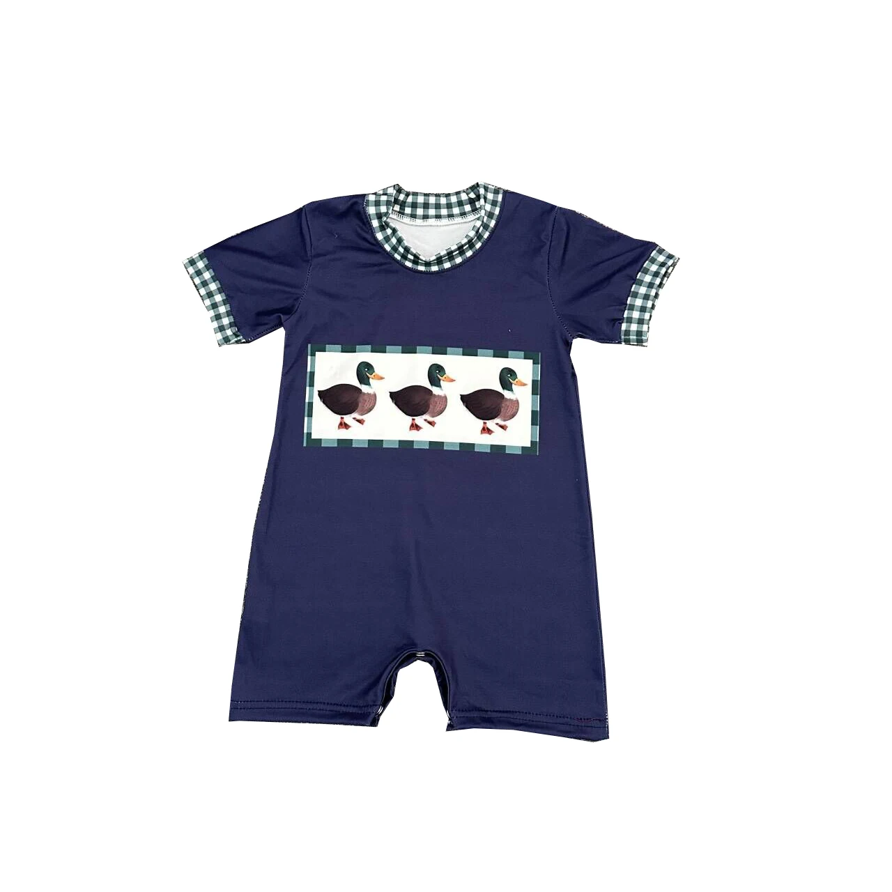 Boys Boutique Clothing Summer Cute Duck Print  Shorts Outfits Matches Baby Rompers