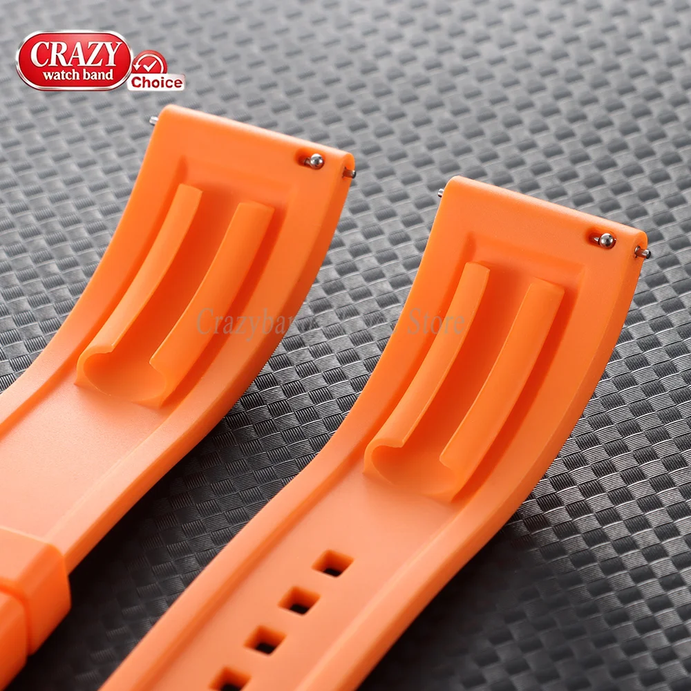 Premium Resin Silicone Watch Strap for Seiko for Rolex for Casio Band 18mm20mm22mm Orange Black Brown Waterproof Rubber Bracelet - view 5
