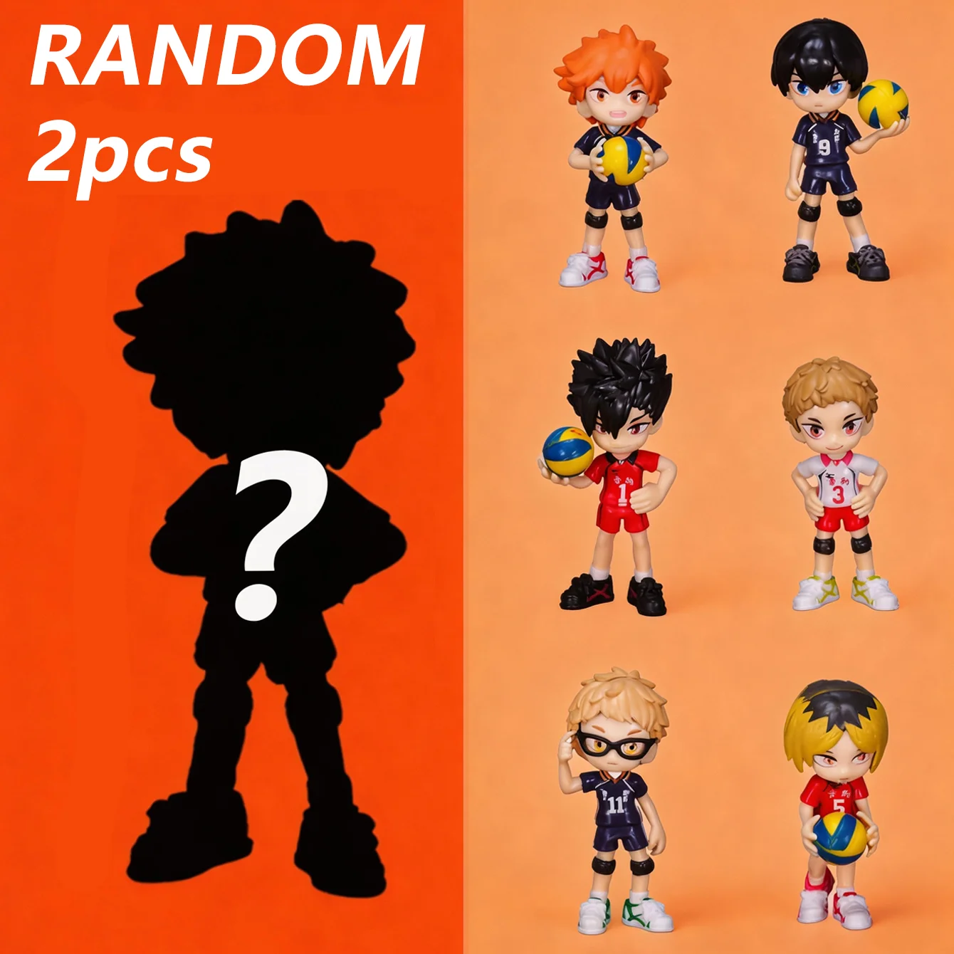 Haikyuu!! Zufällige 1 Stück Action-Anime-Figur, Sammlerstücke, Figuren-Ausstellungsstücke, Anime-Figuren, Weihnachtsgeschenke