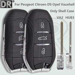DR 3 Button Car Remote Key Shell Case For Peugeot 308 3008 508 5008 Citroen C3 C4 C5 C6 DS Opel Astra Corsa Grandland X Vauxhall