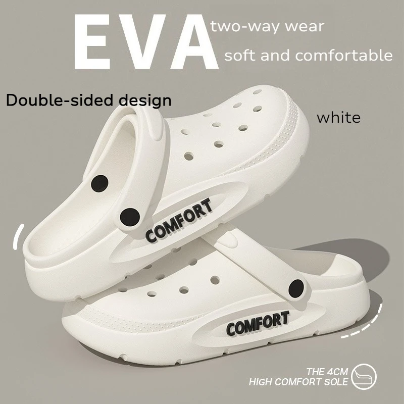 

New style thick-soled anti-slip and odor-resistant EVA sandals with holes, lightweight and convenient