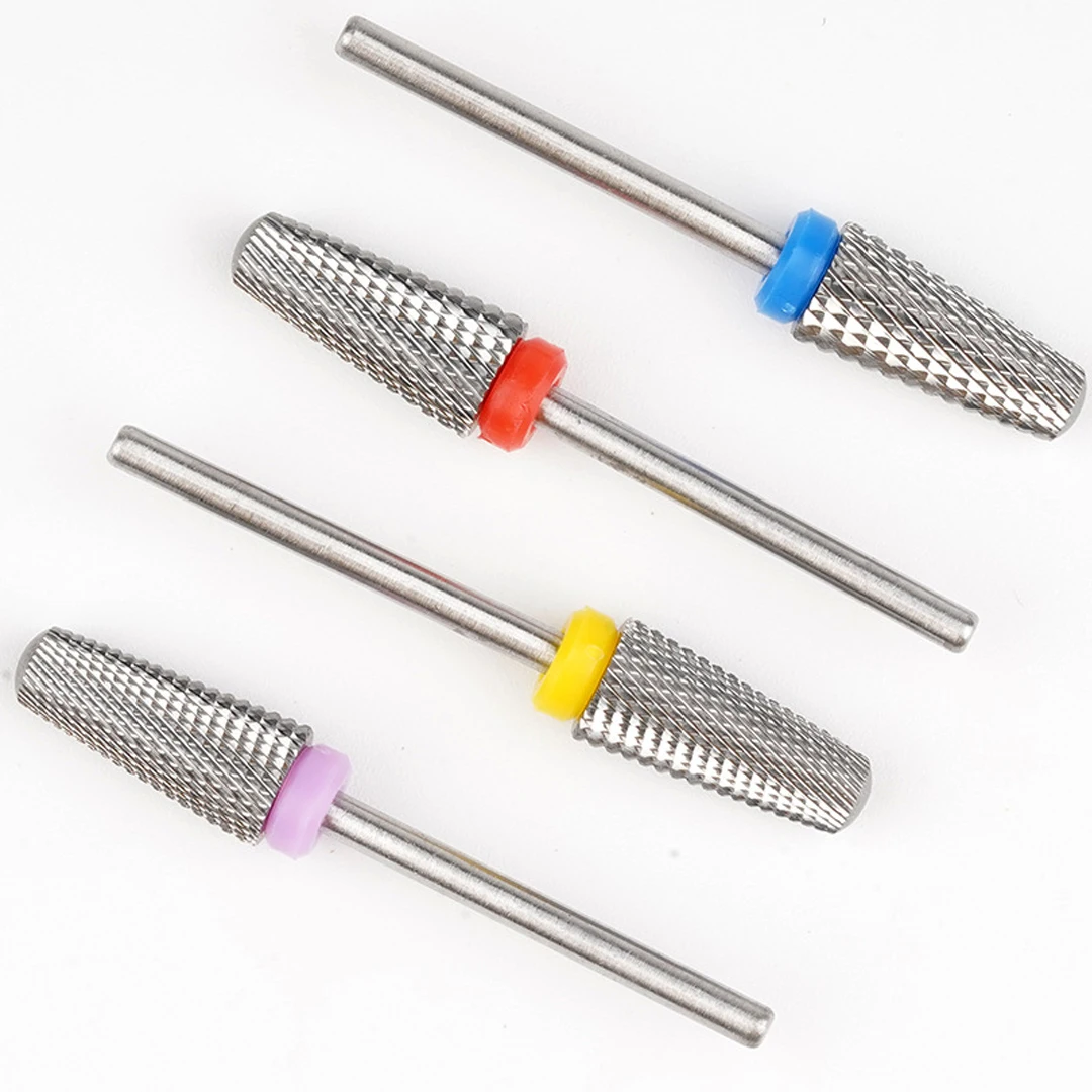 1 قطعة 5 في 1 لقمة ثقب أظافر من الفولاذ التنغستن، لآلة أظافر ملف الأظافر الكهربائية، مجموعة لقمة مثقاب فنية احترافية للأظافر #5