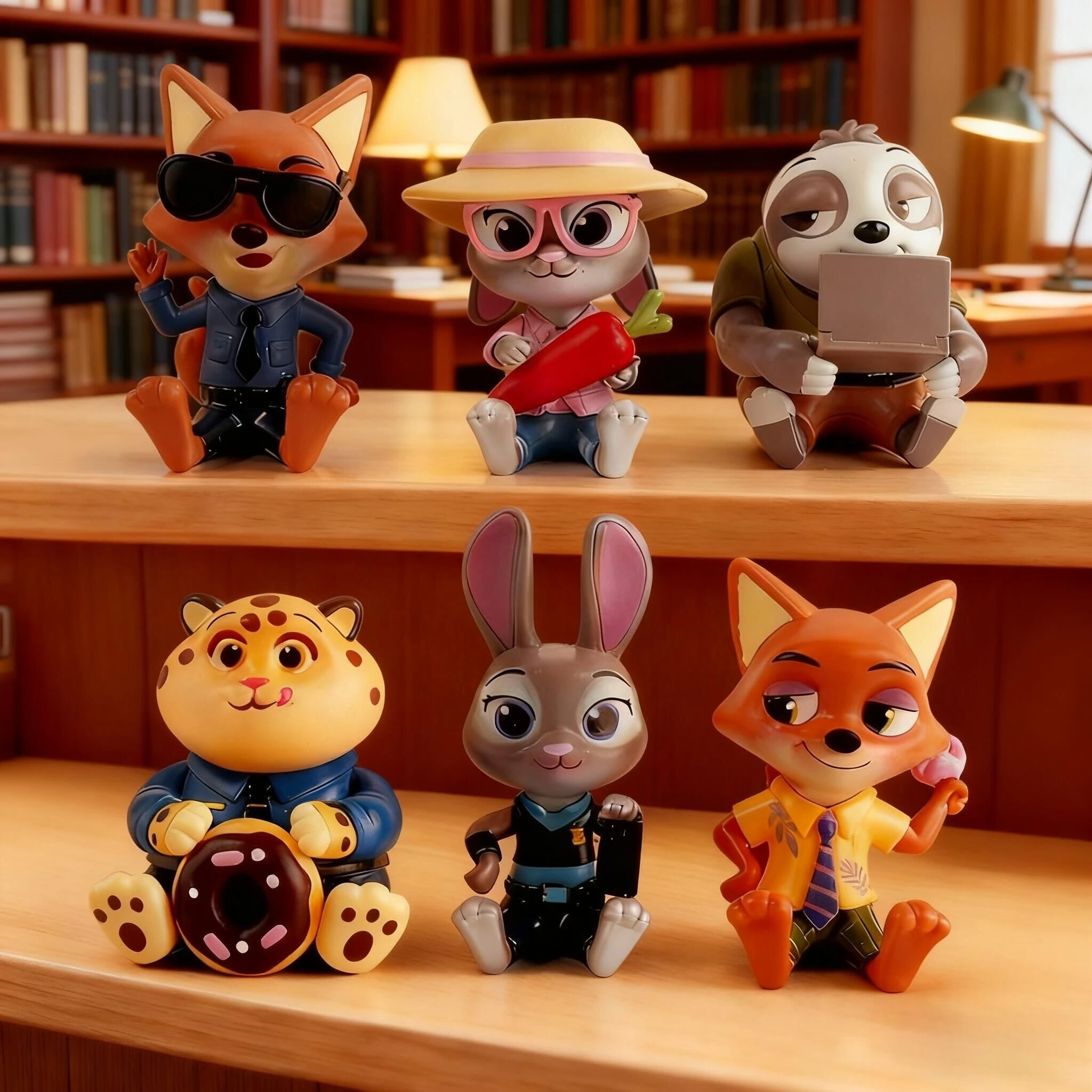 جديد ديزني Zootopia سلسلة جيدة يجلس صندوق أعمى التماثيل لطيف جوديث نيك فلاش فنيك سطح المكتب الحلي هدايا عيد ميلاد الاطفال #6