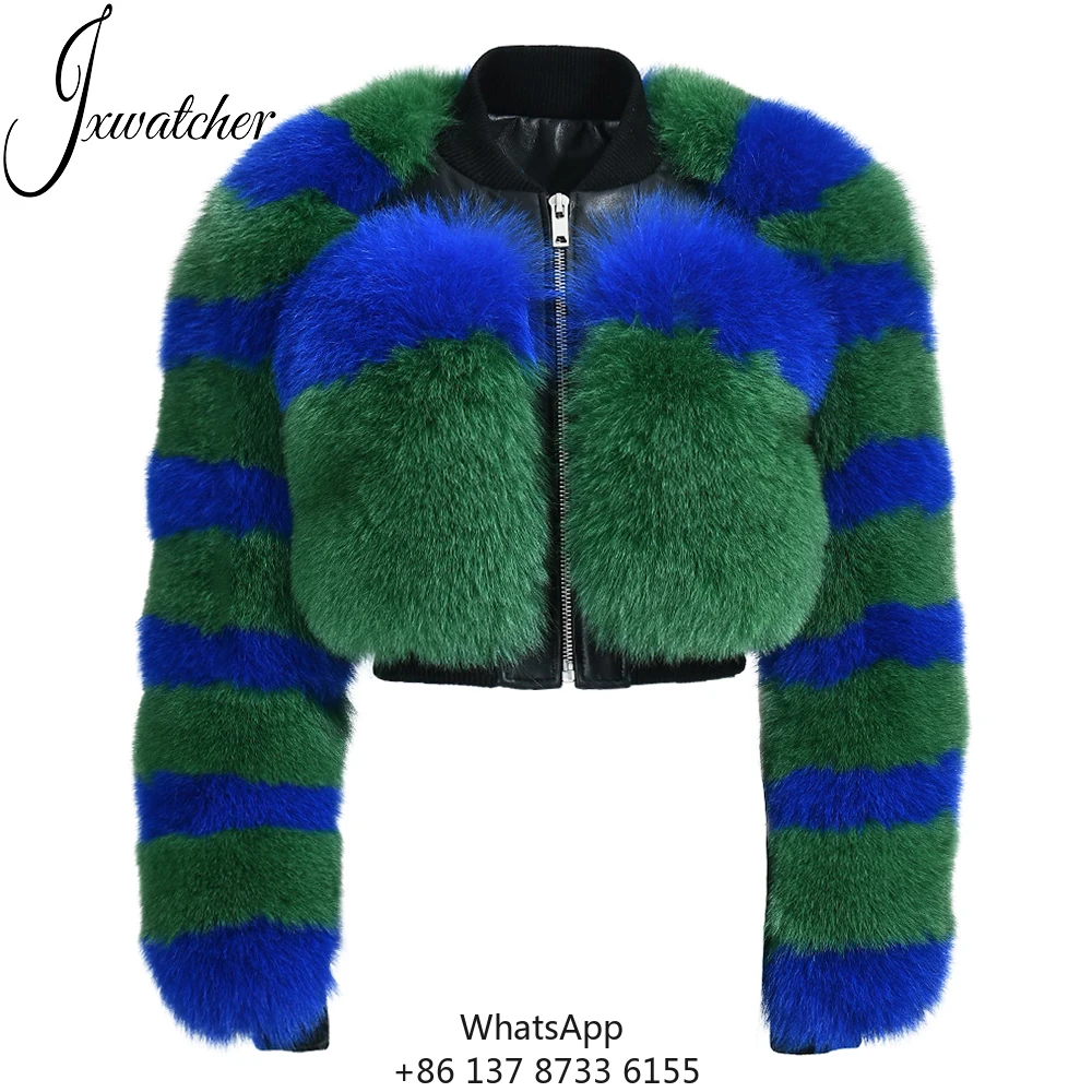 

OEM Wholesale Luxury Ladies Fox Fur Casual Coat Ladies Fur Jacket Outwear Winter Jacket Women Fur