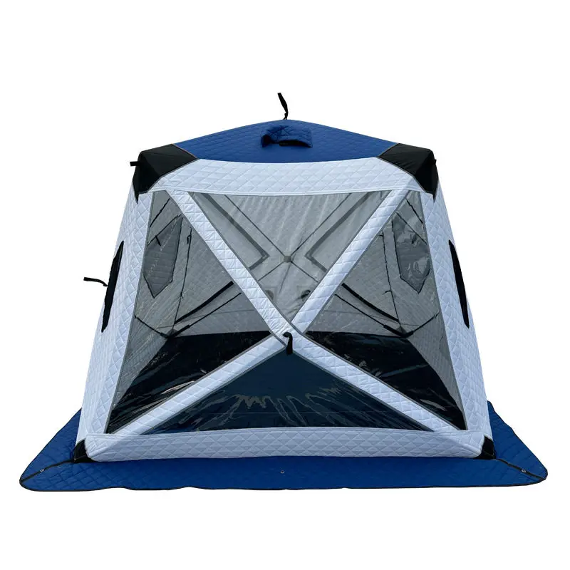 

fishing sauna chimney, winter lighting, ice fishing tent, thickened large window, firewood warm mouth, portable tent