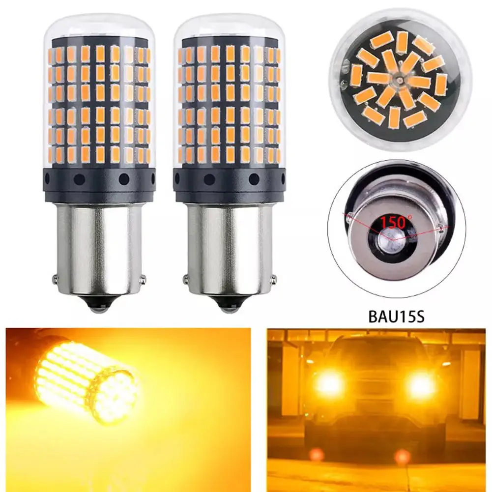 144SMP 1156 BA15S P21W BAU15S PY21W 7440 W21W P21/5W 1157 7443 3157 LED Bulbs 54smd Lamp Reverse Turn Signal Light