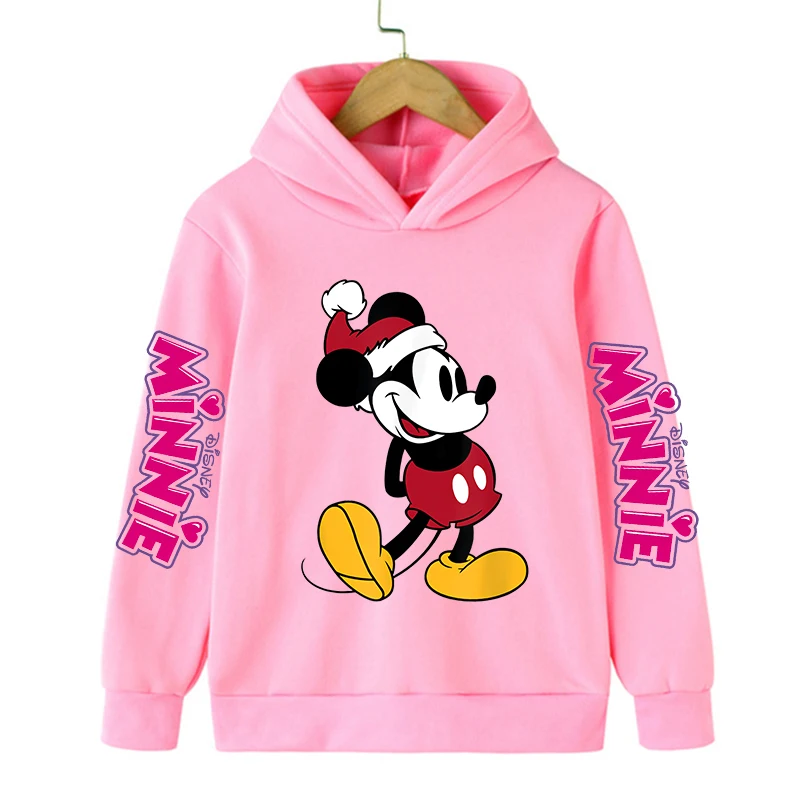 Funny Cartoon Manga Anime Mickey Minnie Disney Mouse Hoodie Children Clothes Kid Girl Boy Sweatshirt Hoody Baby Top