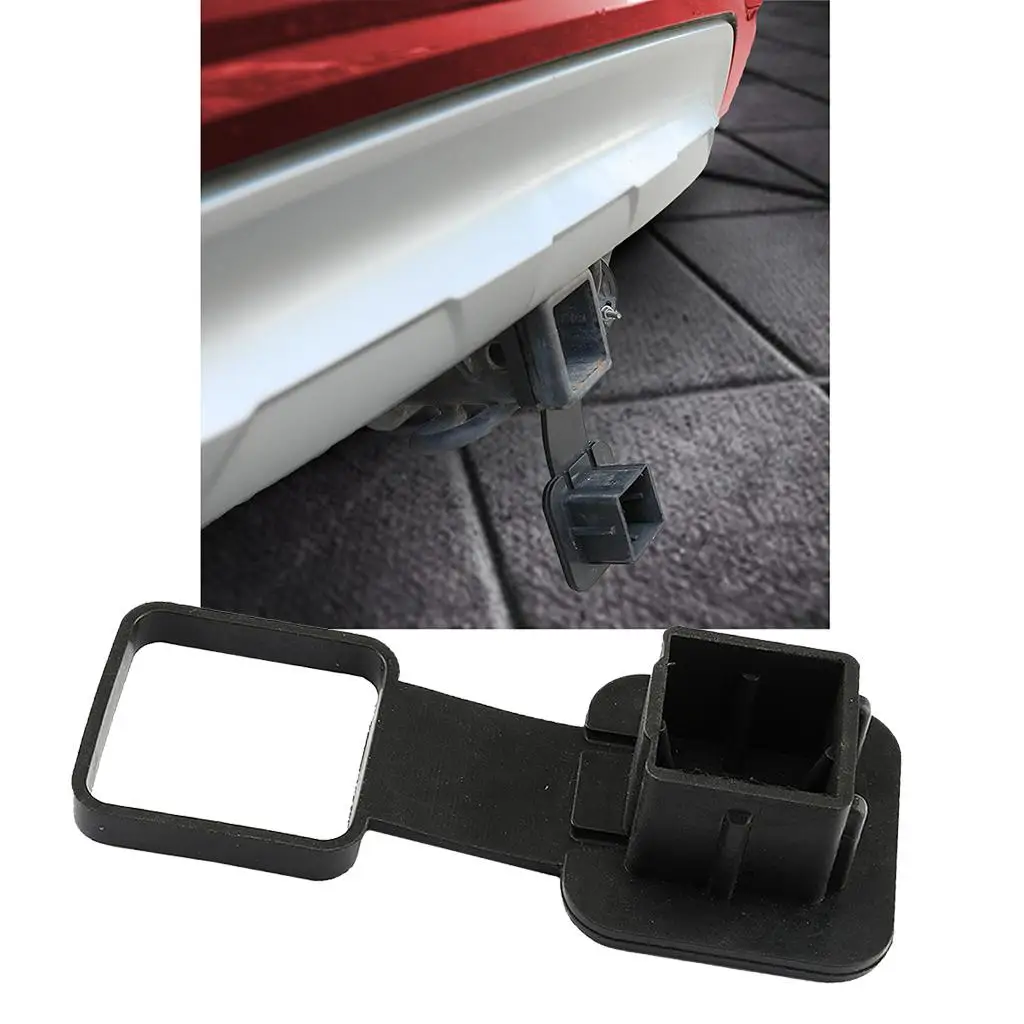 Hitam karet 2 inci Trailer Hitch penutup tabung penutup Plug Cap debu Protecter