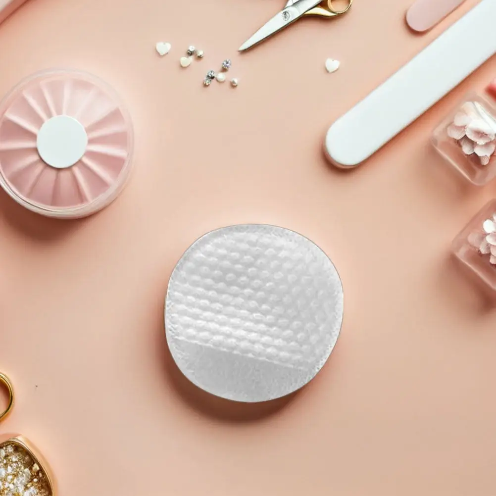 120Pcs Dual Sided Pearl Makeup Pads Hand Insert Design Gentle Skin Cleansing Non Woven Fabric Face Wipes Reusable Rounds