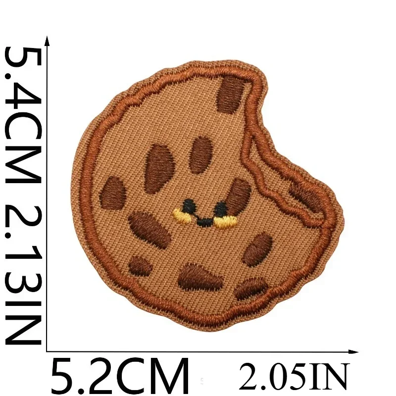 الكرتون البسكويت التطريز القماش ملصق الكمبيوتر التطريز الفصل الصبي الكي مضحك العين التطريز ملصق #1