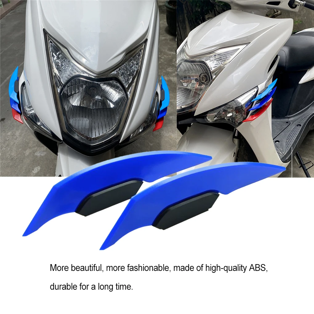 

Decoration Sticker Sturdy Motorcycle Winglet Spoiler Stickers Sturdy Smooth Portable Motor Accessory Modified Red