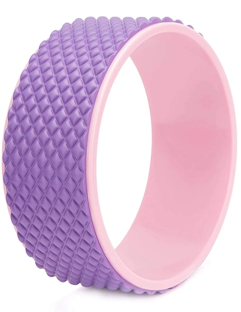 Premium 3D Massage Yoga Wheel Strong Back Stretcher for Deep Tissue Relief for Back Pain