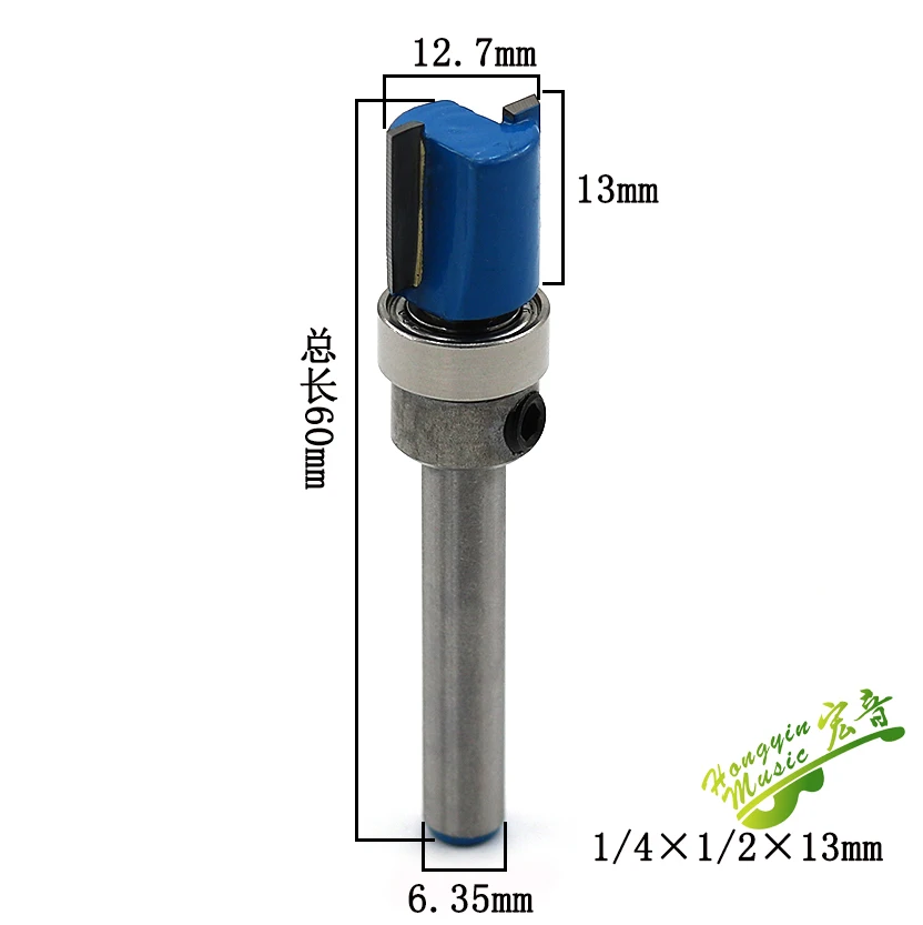 Special tool for opening tenon of guitar sound barrel guitar making accessories tool woodworking trimming machine with bearing s