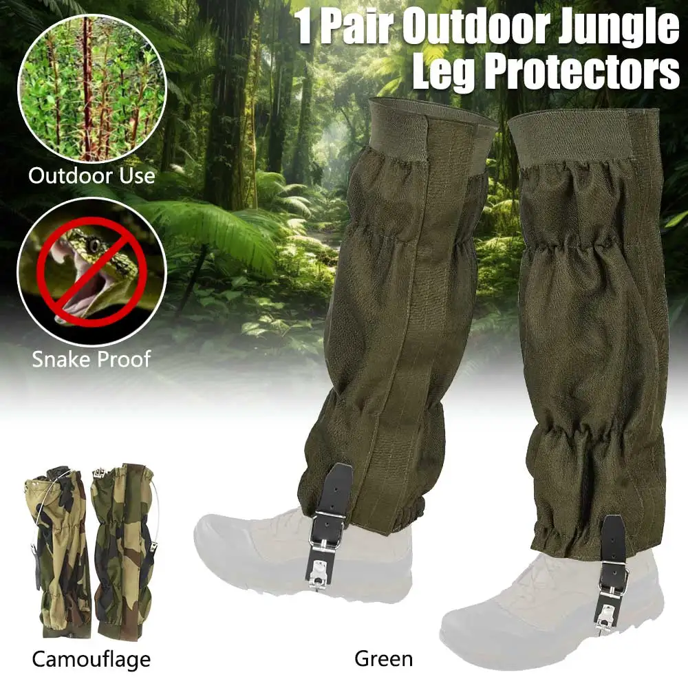 Outdoor Waterproof Leg Gaiters Jungle Anti-snake Thorns-proof Leggings Leg Protector Covers for Hunting Wild Fishing Accessories