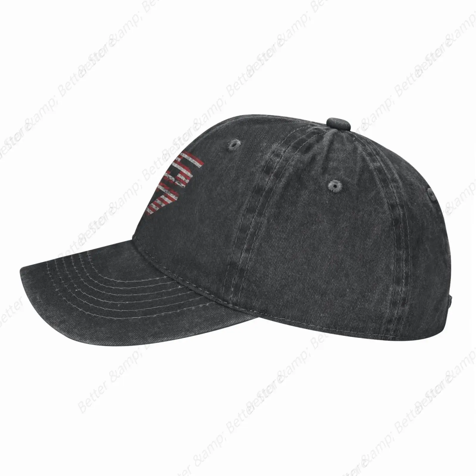 Trump Hats 45 47 Trump 2024 Hats Vintage Adjustable Baseball Cap Cotton MAGA Hat Black