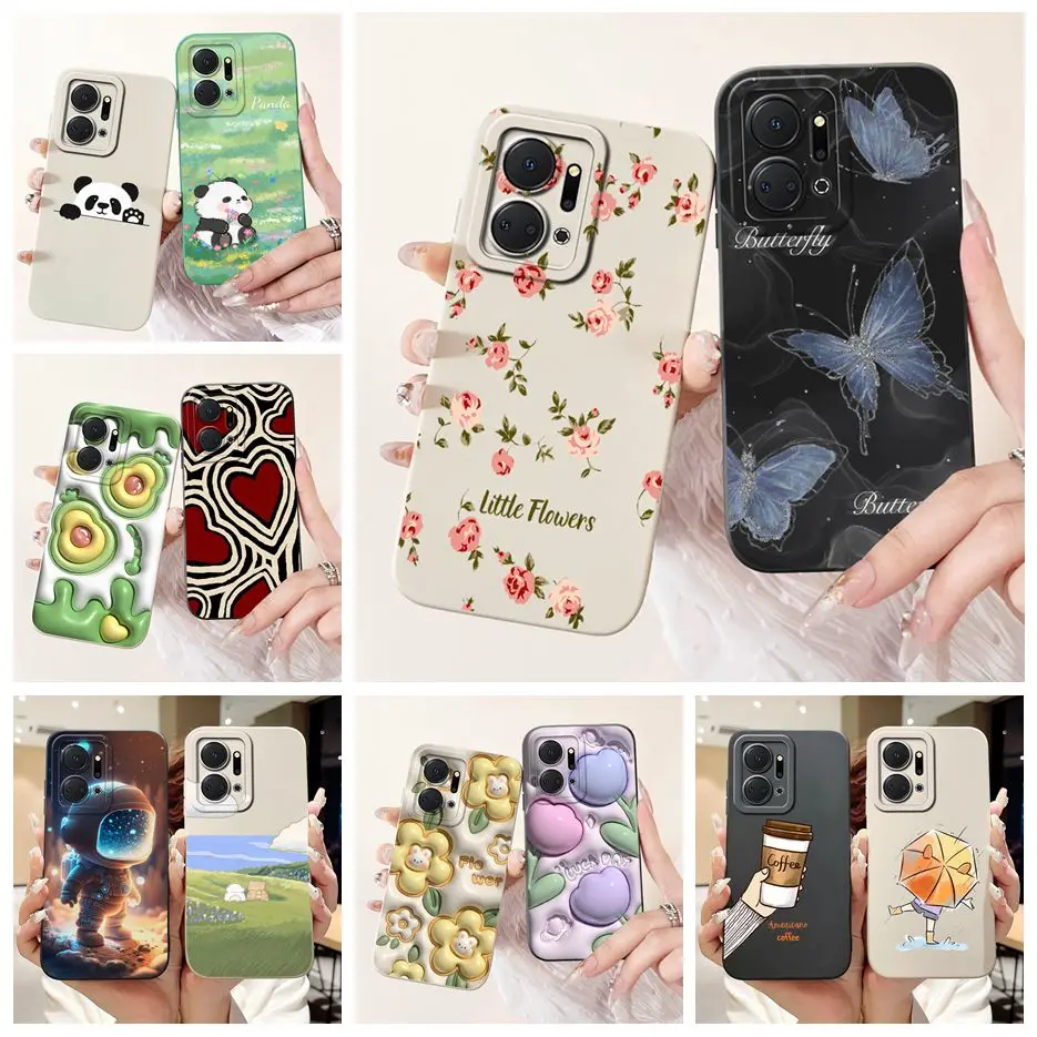 For Honor X7 X7a X7b Case Stylish Candy Painted Cover Soft Silicone Phone Case For Honor X7b X 7a HonorX7a HonorX7b Fundas Coque